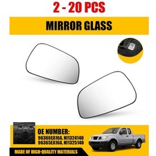 2-20x Power Mirror Glass Wheated Fit Nissan 2005-10 Pathfinder Se Le Leftright