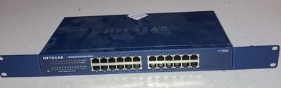 NETGEAR ProSafe 24 Port Gigabit Switch JGS524 v2 With Ears & Power Cable TESTED