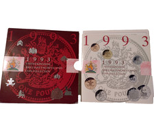 1993 Royal Mint Brilliant Uncirculated 8 Coin Collection Set UK