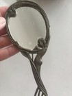French Antique Bronze Art Nouveau Child's Mirror One Of A Kind Lovely Look — photo 4