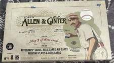 2020 Topps Allen & Ginter Baseball Hobby BoxFactory Sealed  - 3 Hits Per Box
