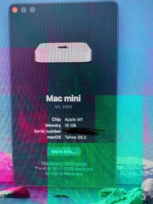 Apple Mac Mini M1 2020 16GB RAM 2TB SSD Bundle – Excellent