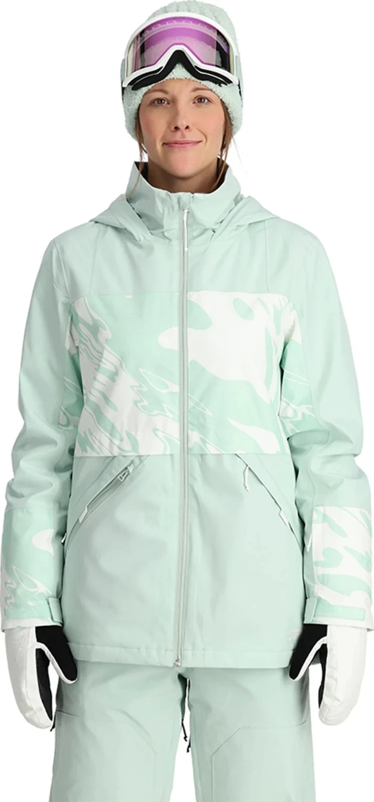 Spyder Field Jacket Womens XL Ski Snowboard Insulated Waterproof Hooded Coat