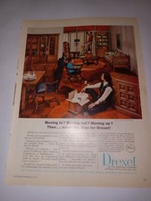 1965 Drexel Furniture Vintage Print Advertisement Double-Sided Ad