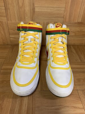RARE? Nike Air Vandal Hi Leather RASTA West Indies White  display picture 3