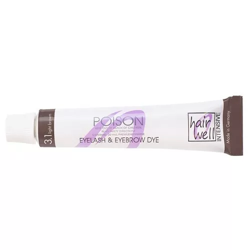 Hairwell Eyelash & Eyebrow Tint 3.1 Light Brown long-lasting, waterproof color - Image 2 of 4