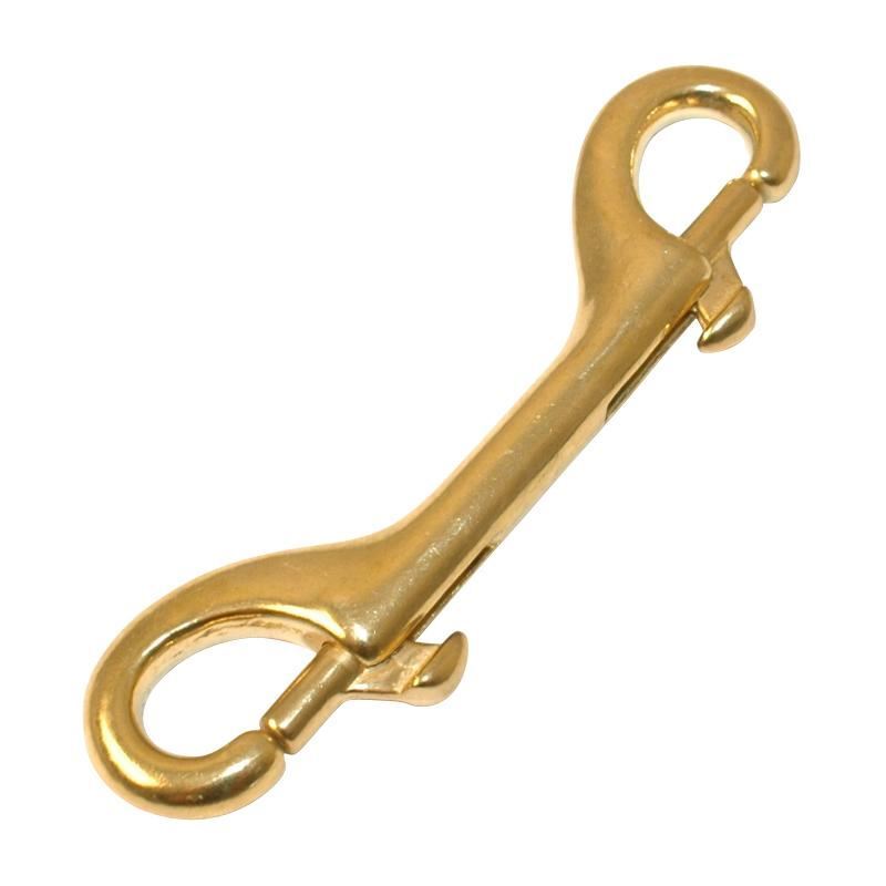 Aquatec Brass Double Eye Bolt Snap
