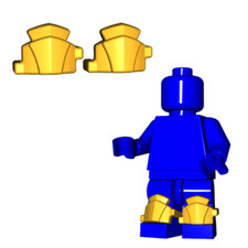 Brickwarriors Greaves Leg Armor Pair for Minifigures -Pick your Color NEW