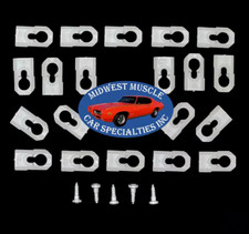 20 Gm Chevy Oldsmobile Pontiac Vinyl Top Molding Moulding Trim Clips Studs Bk