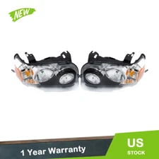 For Ford Escape 2005-2007 Left + Right Headlights Headlamps Clear Lens Halogen