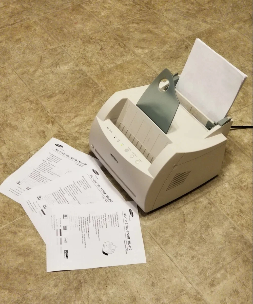 Samsung ML-1210 MONOCHROME LASER PRINTER FULLY FUNCTIONAL! CLEAN.