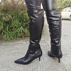 knee high kitten heel boots uk