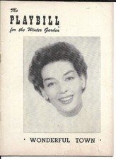Rosalind Russell  "Wonderful Town"  Playbill  Broadway 1953   Leonard Bernstein