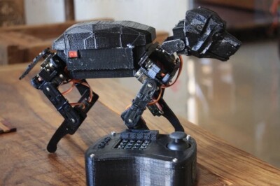 15DOF Bionic Quadruped Robot Dog Open Source AI Arduino