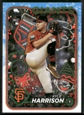 2024 Topps Holiday #H175 Kyle Harrison San Francisco Giants RC