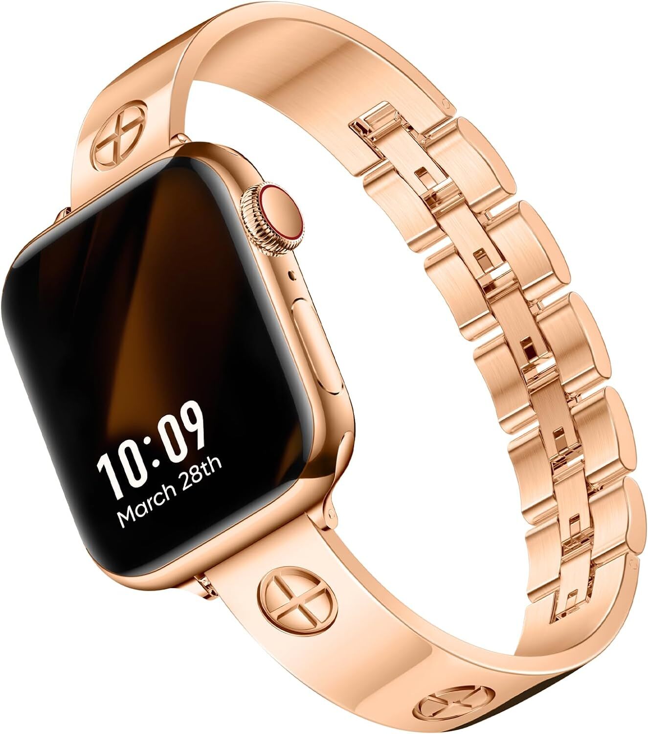 Elegant Strap Bracelet for Apple Watch Series 9 8 7 6 5 4 3 2 SE Ultra-image