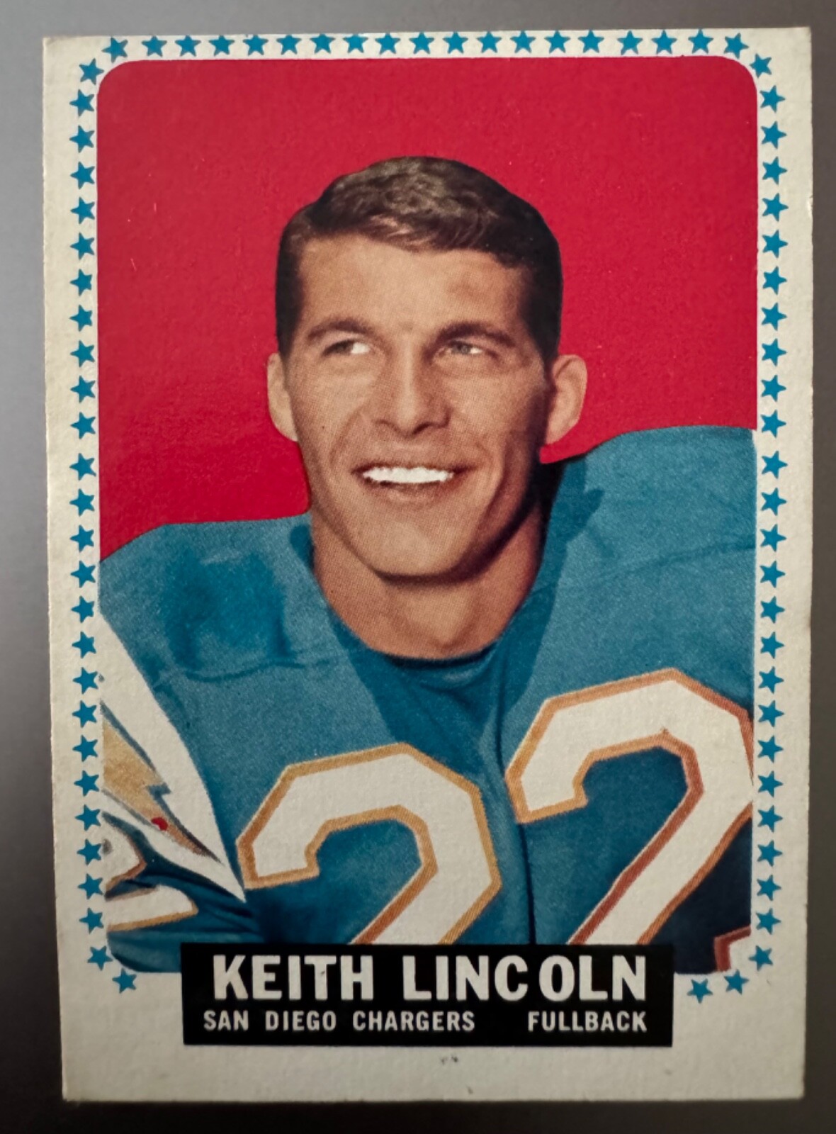 1964 Topps Card #164 - Keith Lincoln, San Diego Chargers