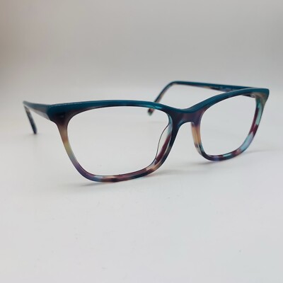 WILLIAM MORRIS Brille BLAU MELIERT CAT EYE Brillengestell MOD: LN50017