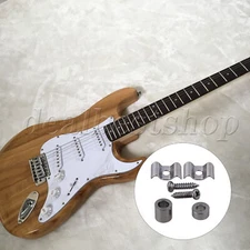 10 x Chrome Guitar Parts String Tree Guide Retainer Spacer & Screw Kit