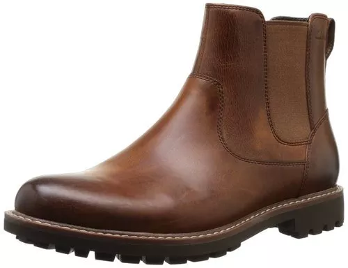 Clarks Mens Montacute Top Thick Waxy Dark Tan Leather UK 7 8 9 G