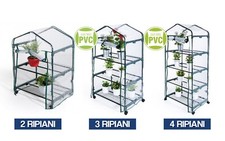 SERRA DA GIARDINO CON RUOTE TERRAZZA BALCONE PIANTE FIORI 2 3 4 RIPIANI 37504V