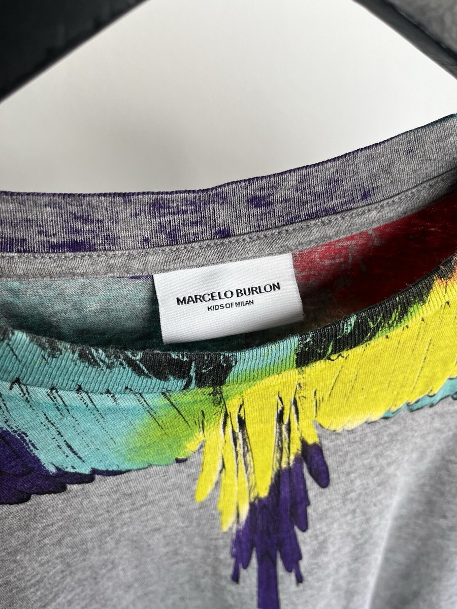 Marcelo Burlon Kids of Milan Grey Long Sleeve Shirt XL/12 S