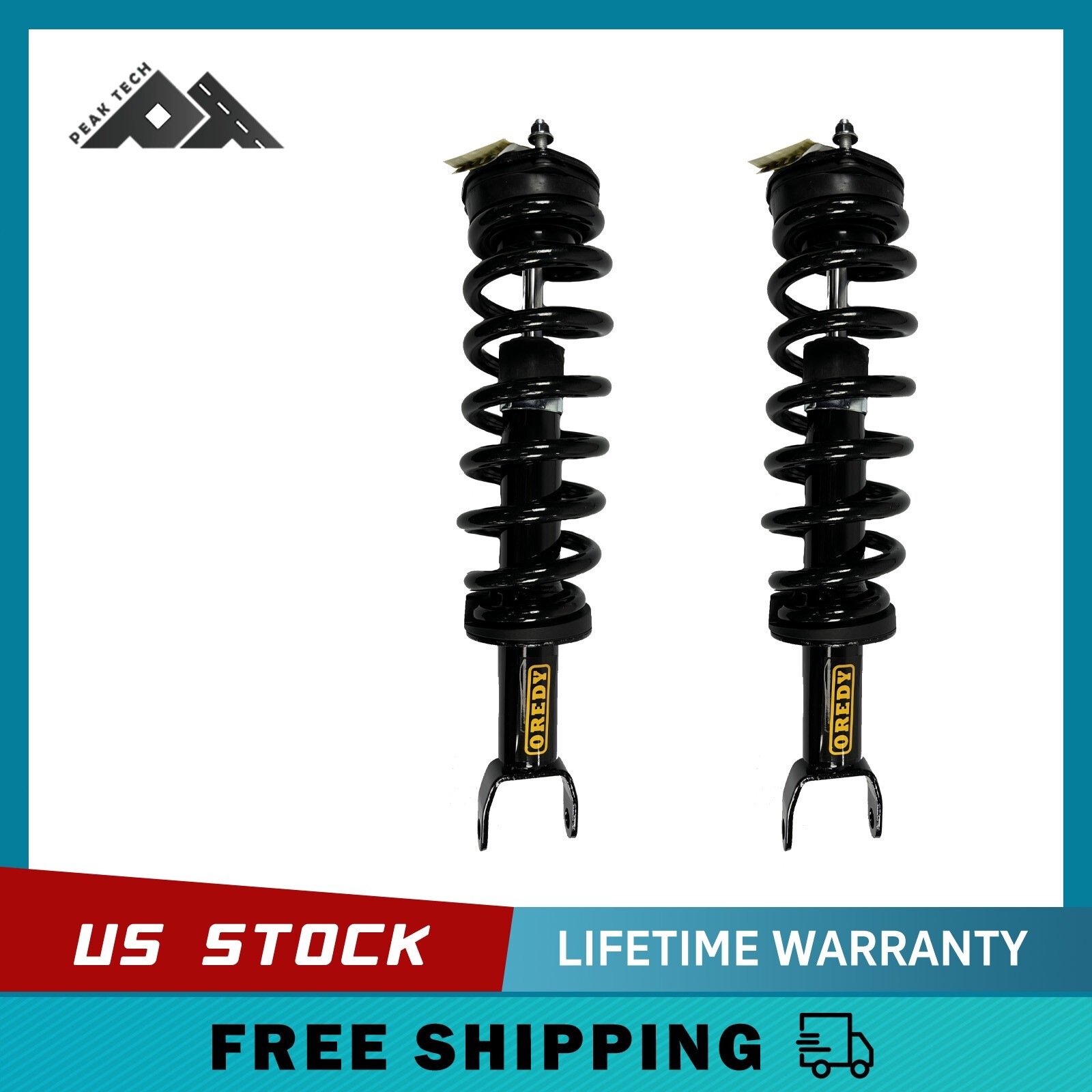 Struts for 4WD 2011-2018 Ram 1500 & 2019-2023 1500 Classic 2PCs Front Right Left