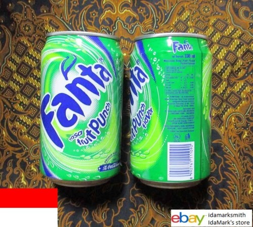 Empty FANTA can INDONESIA 330ml FRUIT PUNCH Coca-Cola 2009 Design Collect ID