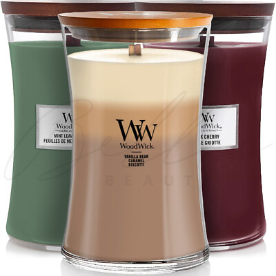 WOODWICK Large Hourglass Long Lasting Home Fragrance Duftkerze *WÄHLEN*