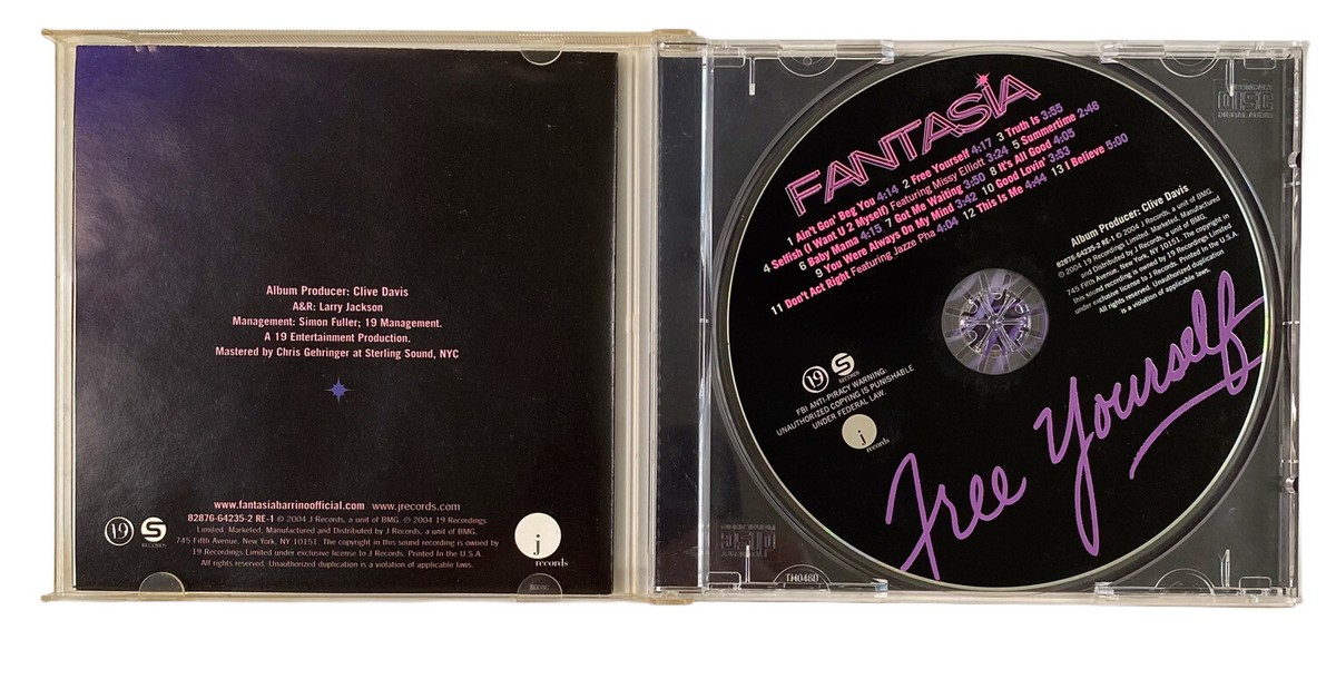 Fantasia: Free Yourself (CD, 2004 J Records) R&B/ Soul, Pop