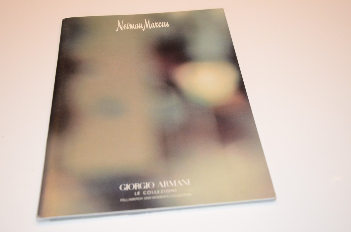 98 Giorgio Armani Neiman Marcus Fashion Catalog Look Book Le