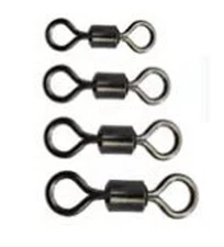Swivels Rolling Barrel Course Sea Fishing Sizes 6 8 10 12 Carp Pike Black Nickel