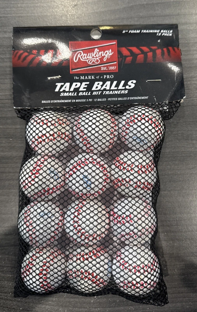 Balles D'entraînement Baseball Rawlings (lot De 5) - Pour Practice, Tee - Neuves