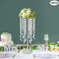 NEW 10Pcs Tall Crystal Flower Stand Centerpieces Vase 55cm Wedding Party Decor