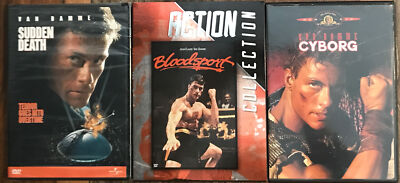 Rare Jean Claude Van Damme dvd bundle -Bloodsport Cyborg Sudden Death (NTSC 1) 