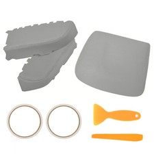 Gray 2 X Door Armrest Cover Center Console Cover Kit For Honda Pilot 2009-2015