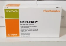 Smith & Nephew #420400 Skin-Prep Protective Dressing Wipes - 50 Count Box