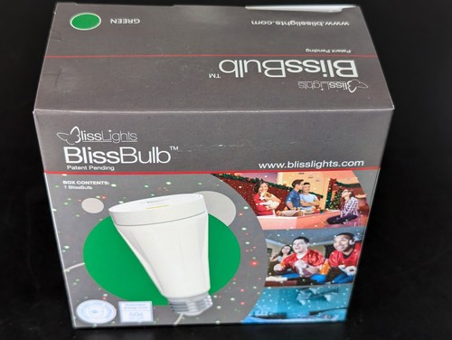 BlissLights BlissBulb - Laser Star Projector Green Light Bulb NIB