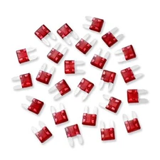 25pcs 10 A Amp APM ATM Fuse Mini Blade Car Audio Automotive Motorcycle Truck SUV