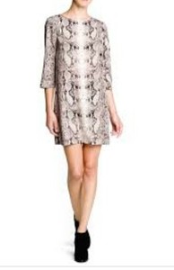 snake print dress mango