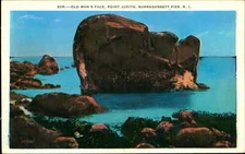 Postcard: 13930 205: OLD MAN'S FACE, POINT JUDITH, NARRAGANSETT PIER,