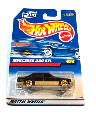    Hot Wheels MERCEDES 380 SEL in OVP * Black & Gold * HW Mainline 1998 * MOC
