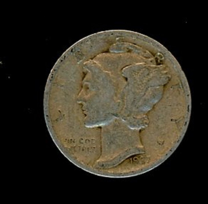 1937 MERCURY DIME IN VERY GOOD OR BETTER CONDITION