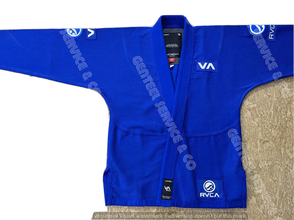 Kimono de alta calidad BJJ VA ShoyorollRVCA lote 60 Jiu-Jitsu brasileño azul A2L