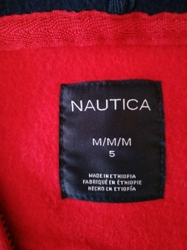 Nautica Boys Zip-up Hoodie/NWT/Size 5/Rtls $39.50 - Picture 5 of 9