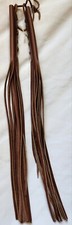Brown Leather Hair Wrap Pony Tail Ties Set Of 2 Accessory Medium Brown