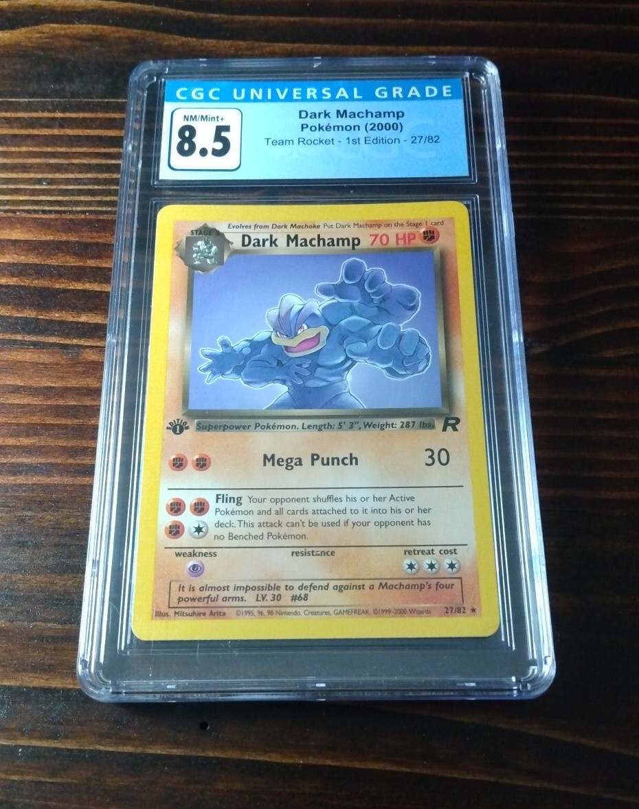 カードダスその他 Dark Machamp - 1st Edition - Holo #27/82 Dark Machamp 27/82 1st Edition NM Team Rocket Non-Holo Rare