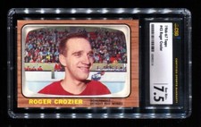 1966-67 Topps ROGER CROZIER #43 CSG 7.5 NM+ Detroit Red Wings NRMT+