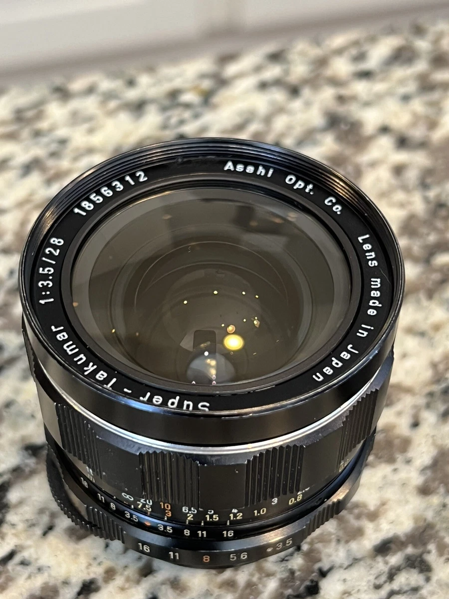 Pentax Super Takumar 28mm f3.5 Lens Rare Early 'Fat' version USA SELLER