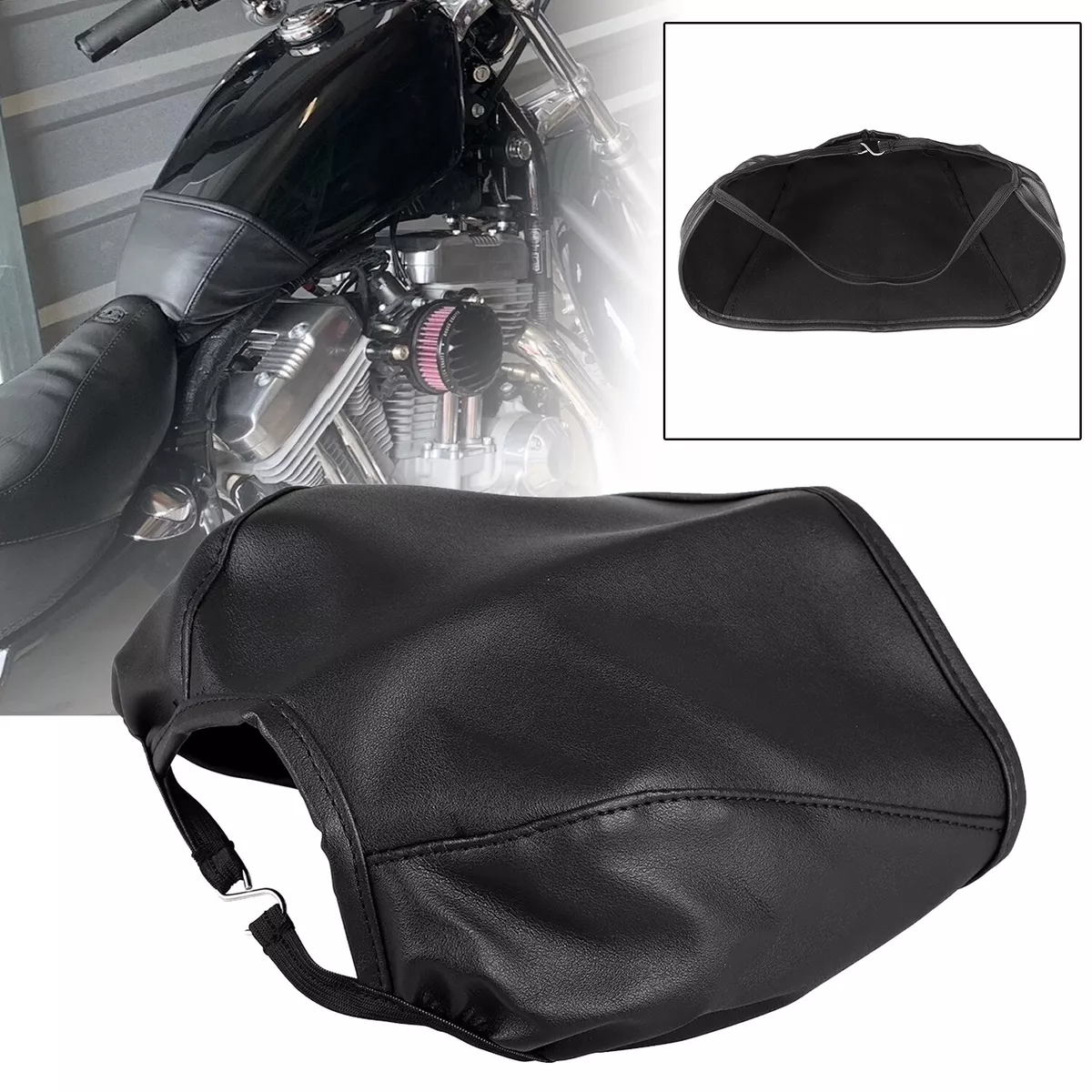 For Harley Sportster Custom XL883C 4.5 Gallon Gas Fuel Tank Bra